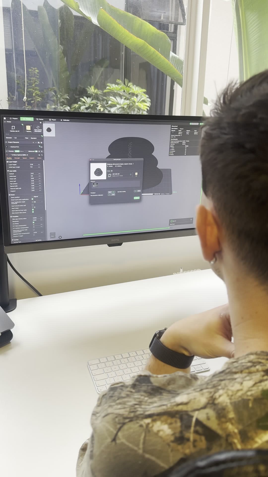 Preparación y slicing del modelo Lichta